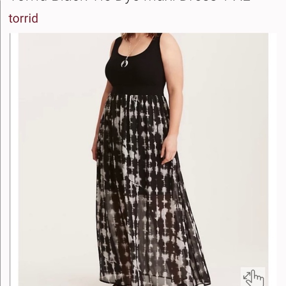 torrid Dresses & Skirts - Black Tie Dye Sleeveless Dress